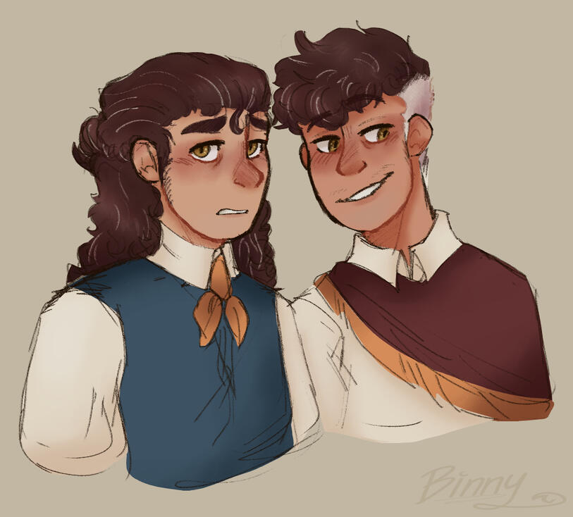 My characters, Pluma and Espada